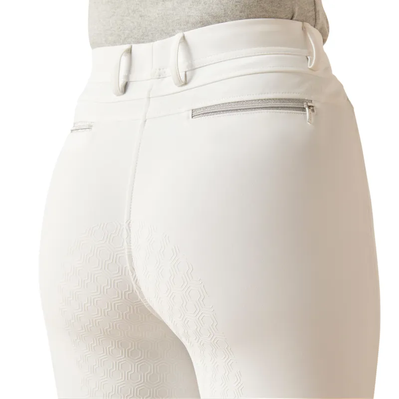 Ariat Ladies Tri Factor Full Seat Tights White-2
